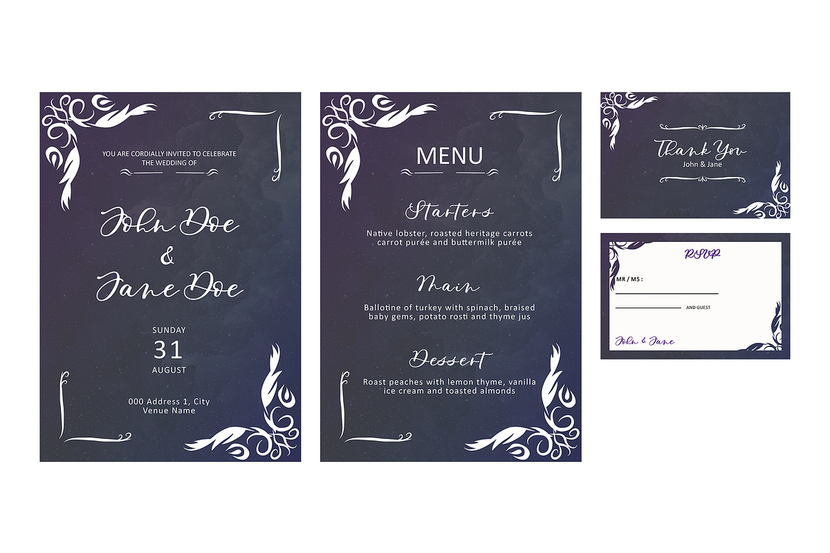 Vas - Ornament Wedding Invitation, an Invitation Template by JACodes (Photo 2 of 2)