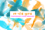 19 Tie Dye Photoshop Stamp Brushes, a Brush Add-On by CC CREATIVE CO (Thumbnail 10 of 10)