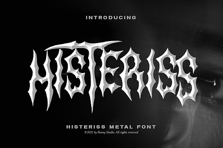 Histeriss Heavy Metal Font, a Blackletter Font by Ronny Studio