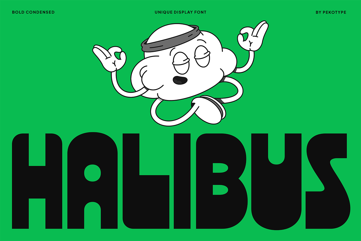 Halibus - Bold Logo Display Font, a Sans Serif Font by Pekotype (Photo 1 of 15)