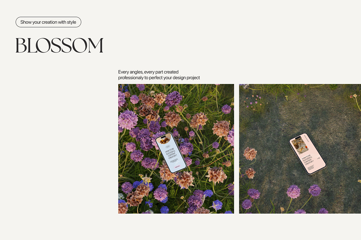 Blossom - Spring Mockup Bundle, a Device Mockup by Creavora (Photo 2 of 9)