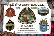 Retro Camp Road Trip Badge Kit, a Branding & Logo Template by JeksonGraphics (Thumbnail 1 of 10)