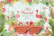 Let's Flamingle tropical collection, a Decorative Illustration by antuanetto (Thumbnail 1 of 16)