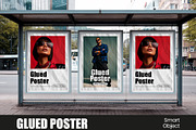Glued Poster Mockup, an Advertising Mockup by studiogstock (Thumbnail 1 of 3)