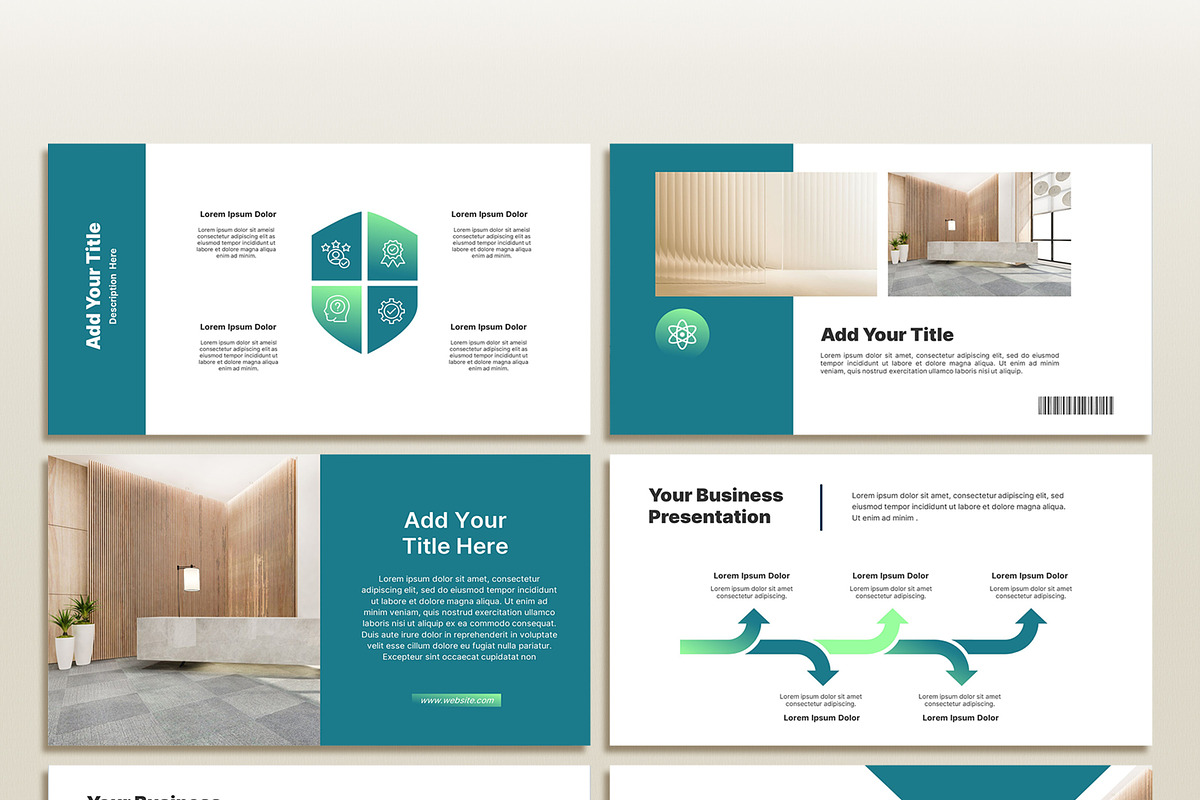 Minimal Green Powerpoint Template, a Presentation Template by SKY CREATION (Photo 4 of 6)