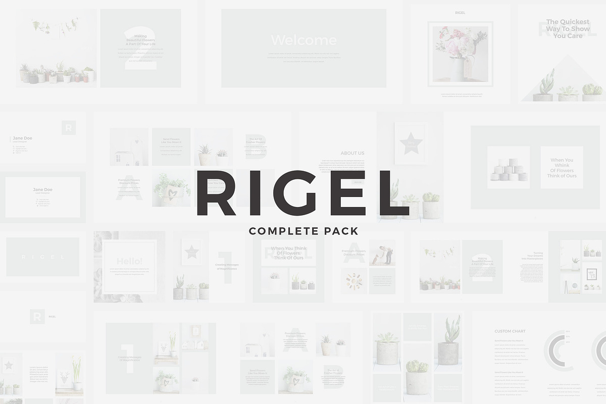 Rigel Complete Pack, a Presentation Template by SlideStation | Creative ...