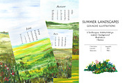 Summer Landscapes, an Illustration by Ann Bright (Thumbnail 1 of 8)