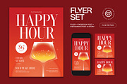 Happy Hour Flyer, a Flyer Template by graphicook (Thumbnail 1 of 3)