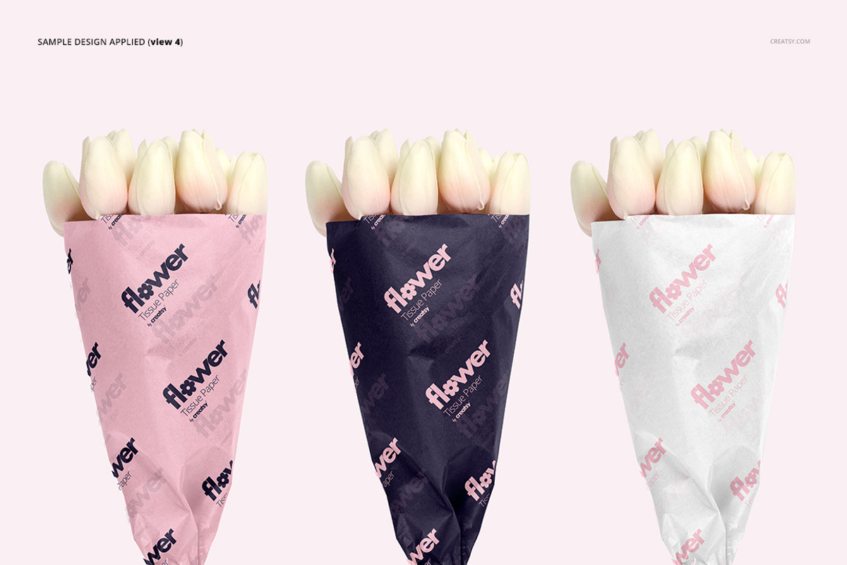 Flower Wrapping Paper Mockup Set, a Pens & Pencil Mockup by creatsy5 (Photo 9 of 19)