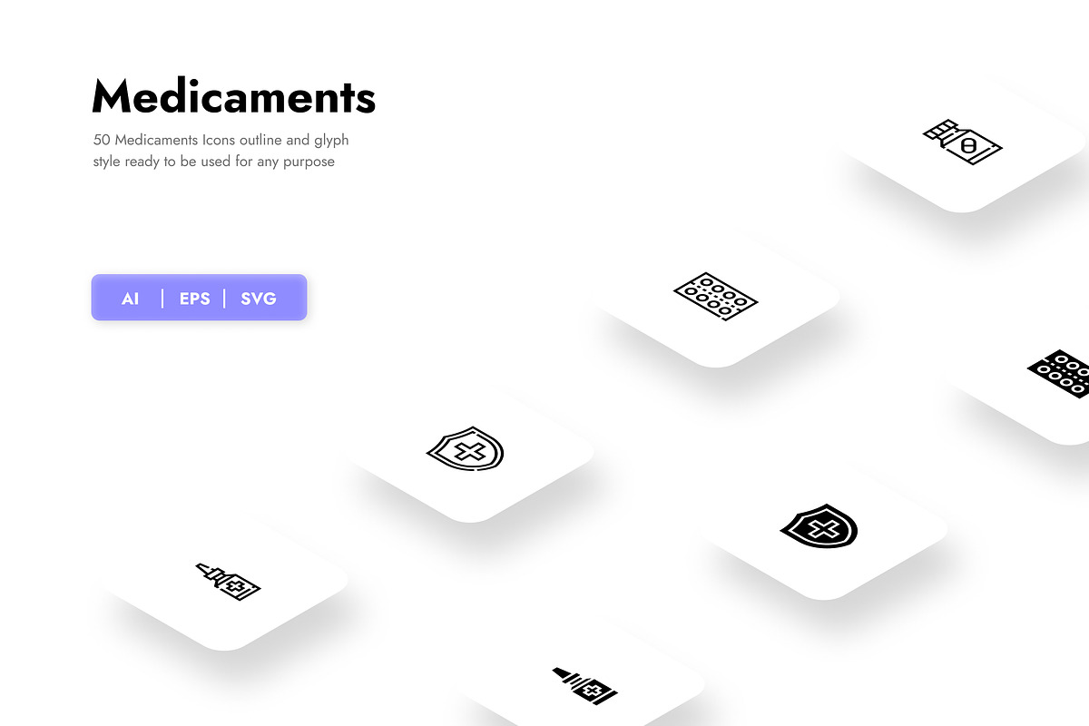 Medicaments Icons, a Duotone Icon by HacaStudio (Photo 1 of 3)