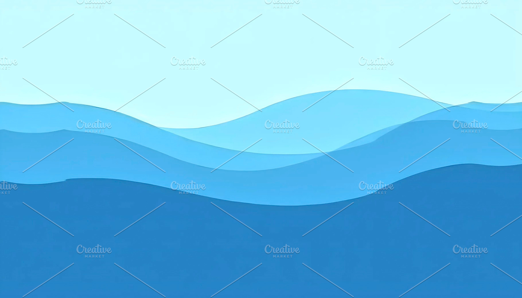 Elegant Soft Blue Water Wave Banner, a Photo by LOGOCREATIVE