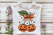Pumpkin Cherries Halloween Bow Fall, an Illustration by Craft Nest (Thumbnail 4 of 7)