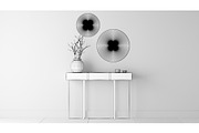Entry Table D - Vase and Mirrors, a Furniture 3D Model by 3DCargo (Thumbnail 5 of 6)