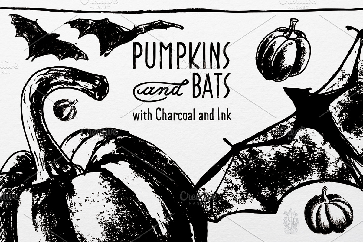 Pumpkins and Bats, an Illustration by Andrea Tardivo (Photo 1 of 4)