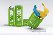 Cylindrical Container Mock-Up, a Packaging Mockup by DesignRushMarket (Thumbnail 1 of 15)