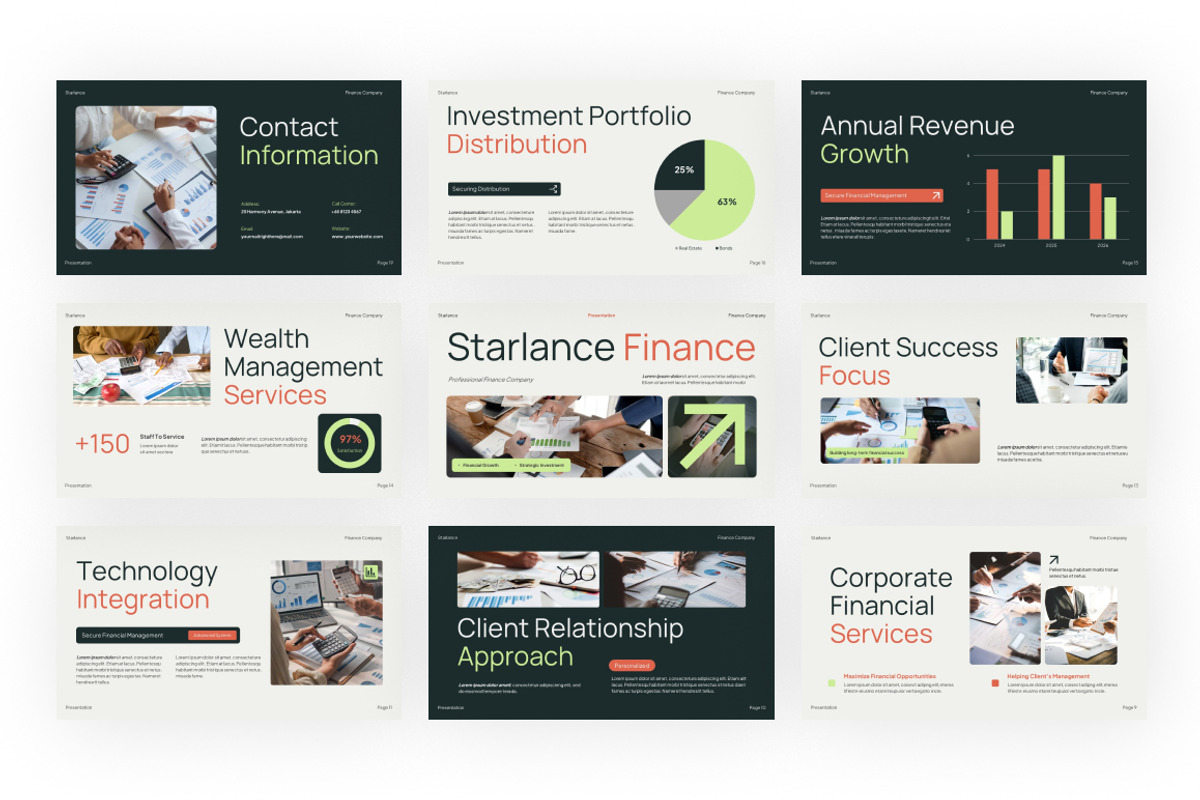 Finance Company PowerPoint, a Presentation Template by Loin Studio (Photo 3 of 4)