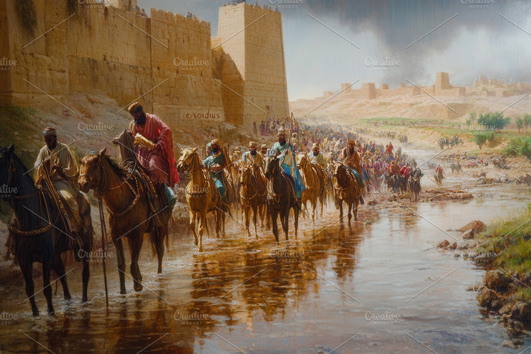 Exodus of the Israelites from Egypt, a Photo by Pavel_design