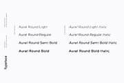 Aurel Round–An Open Sans Serif Type, a Sans Serif Font by Cassandra Cappello (Thumbnail 2 of 6)