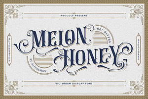 Melon Honey Typeface, a Blackletter Font by alit design