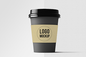 Isolated Coffee Cup Mockup