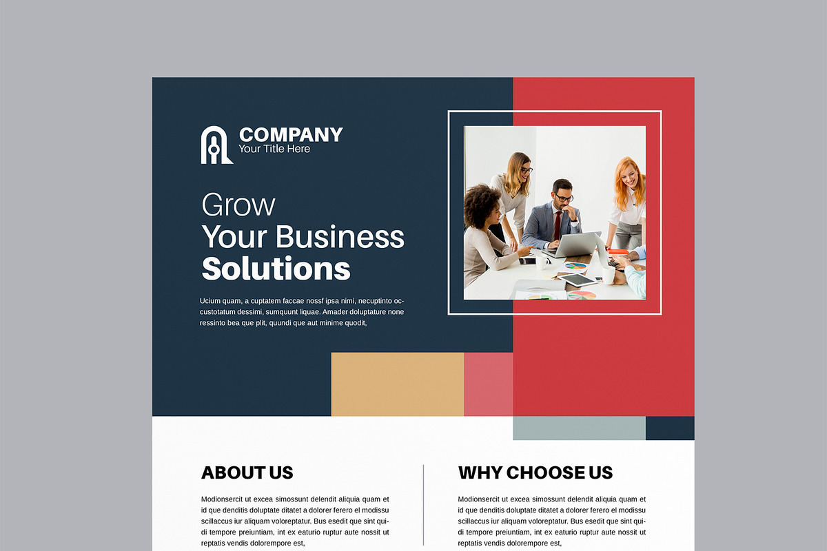 Corporate Flyer Design Layout, a Flyer Template by MightyDesign (Photo 4 of 8)