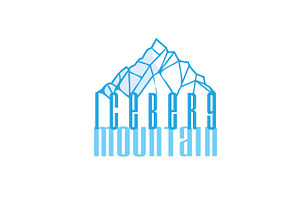 Luxury iceberg mountain logo symbol, a Branding & Logo Template by Maylianaw28