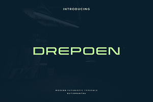 Drepoen - Modern Futuristic Typeface