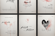 Soft Feminine Social Media Templates, a Social Media Template by Filip Studio (Thumbnail 7 of 7)
