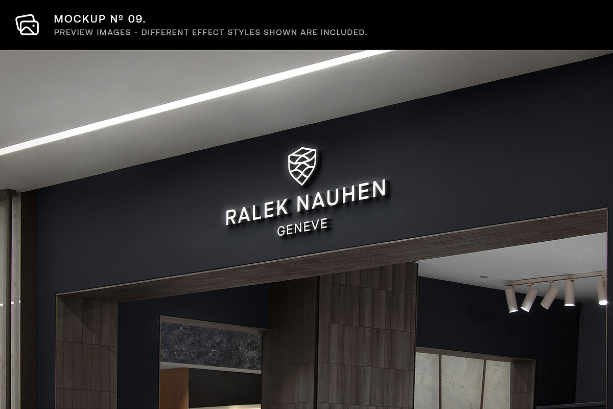 30 Signs & Facade Logo Mockups - V5, a Product Mockup by Asylab (Photo 16 of 38)