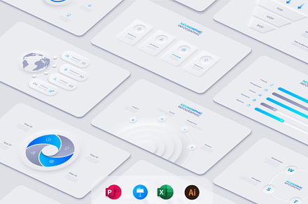 Neumorphism Animated Presentation, a Presentation Template by Abert