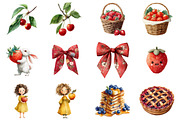 Watercolor Berry Bliss Clipart, an Illustration by Design Market (Thumbnail 2 of 3)