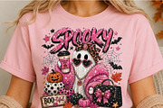 Pink Spooky Ghost Glitter Halloween, an Object Illustration by DreamCafeArt (Thumbnail 5 of 6)