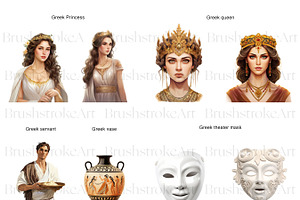 Ancient Greece Clipart, Greek Gods