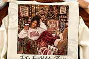 Funny Christmas Girl Holiday Bundle, a Seasonal Illustration by OK Design (Thumbnail 5 of 5)