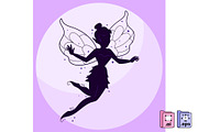 Magical Flat Fairy Silhouette, a Person Illustration by MISS CHATZ (Thumbnail 2 of 3)