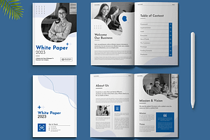 White Paper Design Template Layout