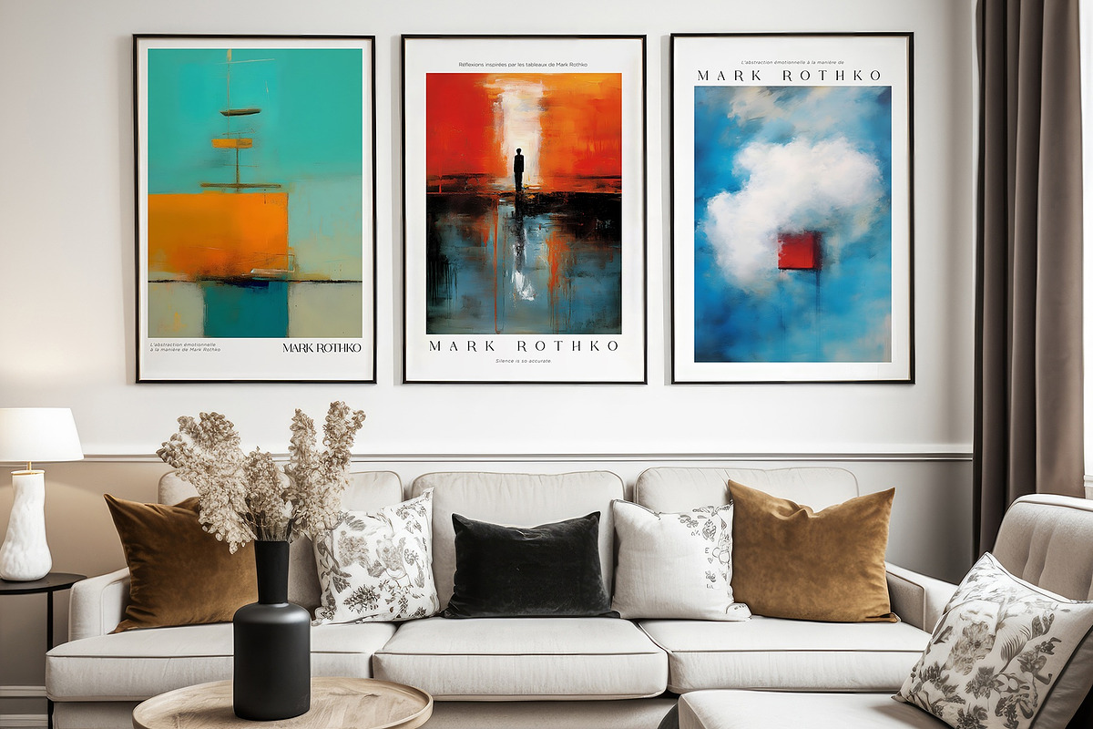 Art Poster Inspired by Mark Rothko, a Decorative Illustration by Vibrand Studio (Photo 1 of 12)
