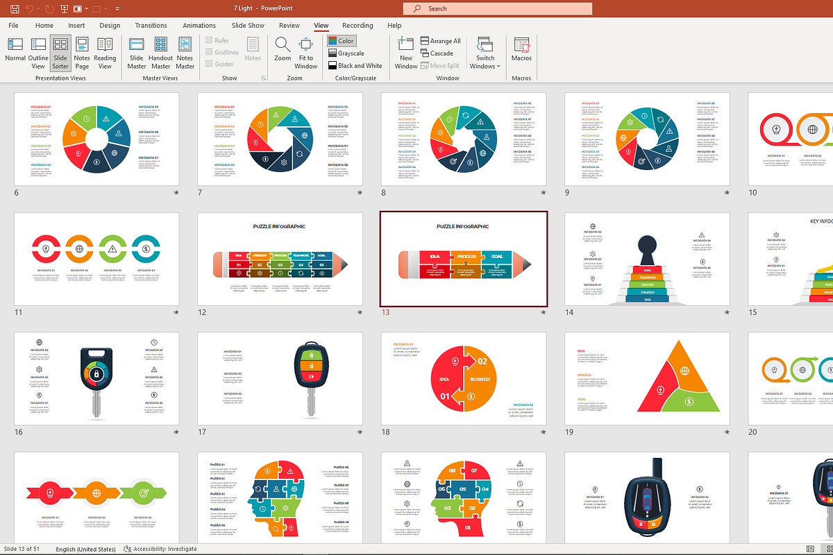 Structured Animated Presentation, a Presentation Template by Infographics project (Photo 5 of 13)