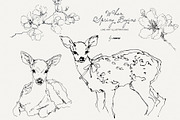 When Spring Begins: Line Art, a Seasonal Illustration by Purple (Thumbnail 3 of 15)