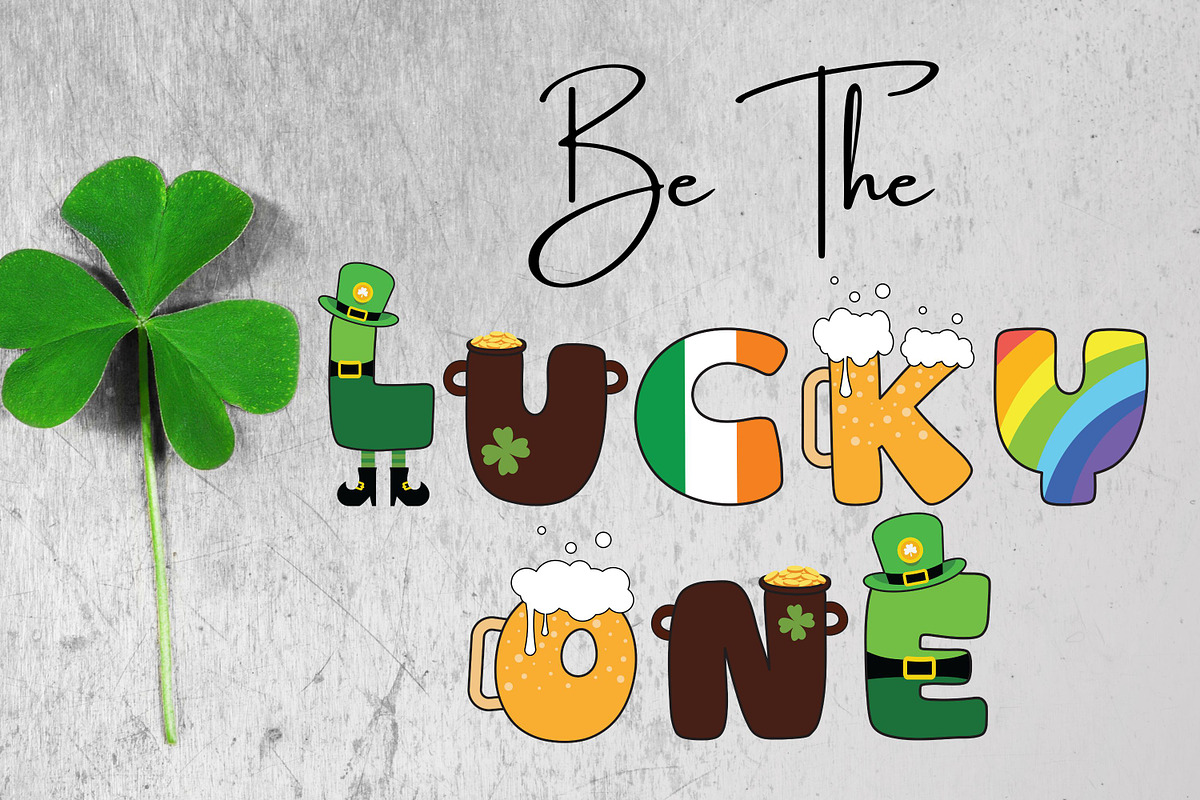 Happy St. Patrick - 6 Color Fonts, a Font by Adalin Shop (Photo 14 of 14)