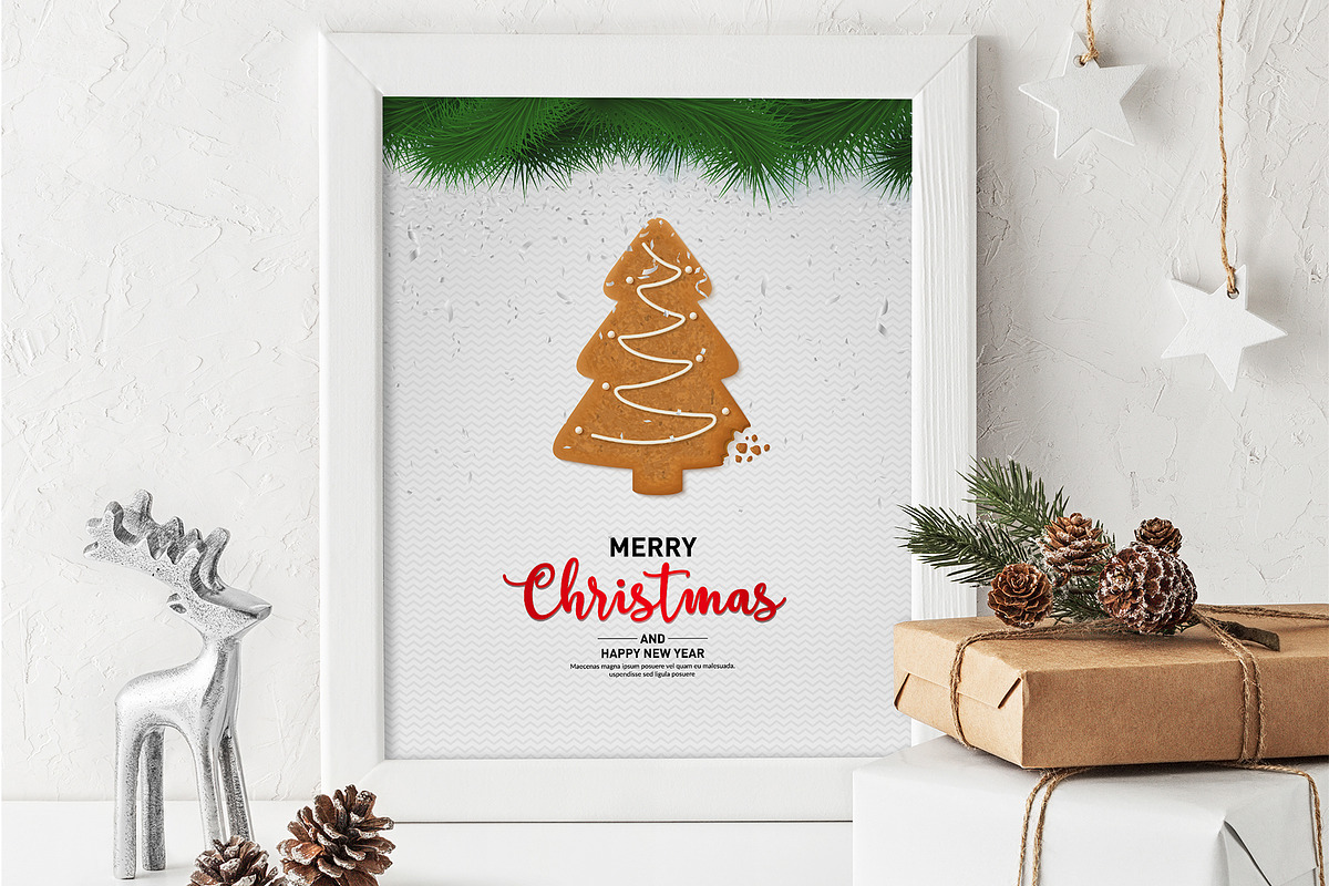 Christmas and New Year Backgrounds., a Decorative Illustration by Chuhastock (Photo 1 of 14)