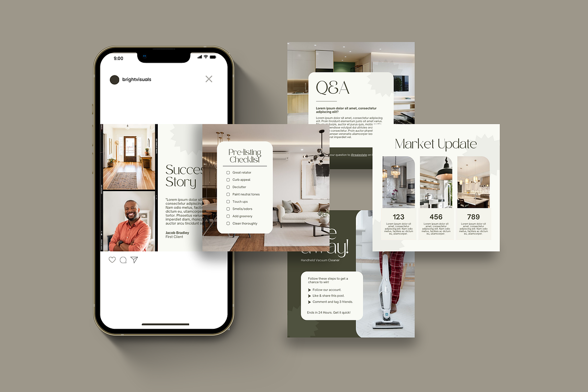 Real Estate Instagram Canva, a Social Media Template by Studio B | Canva Template (Photo 7 of 10)