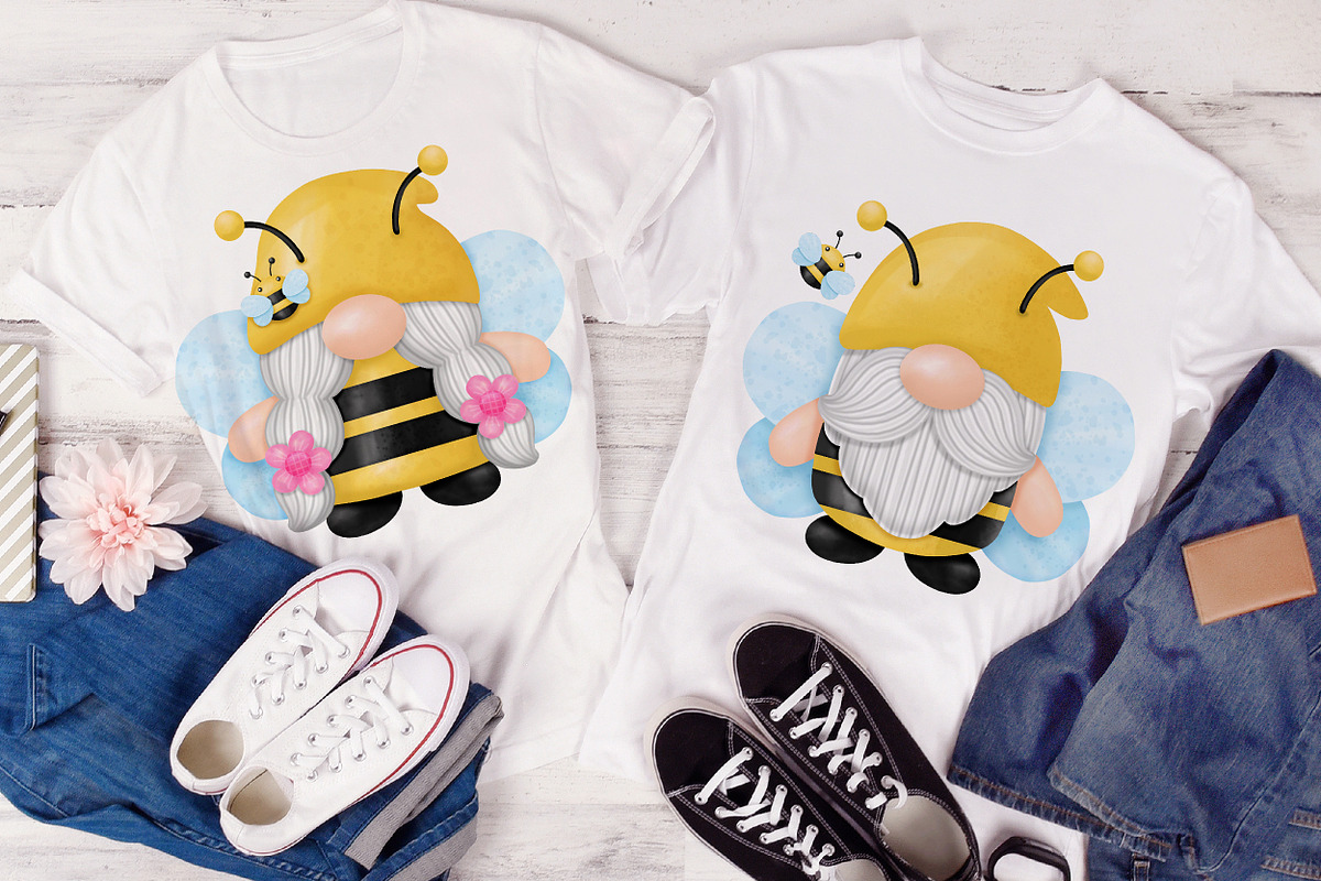 Gnomes Honey Bee Watercolor, an Animal Illustration by Noey smiley (Photo 6 of 7)