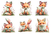 Summer Fox Meadow Clipart, an Illustration by Designworld (Thumbnail 4 of 5)