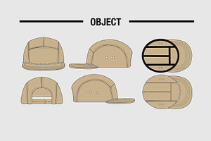 5 Panel Cap With Rope Vector Edition