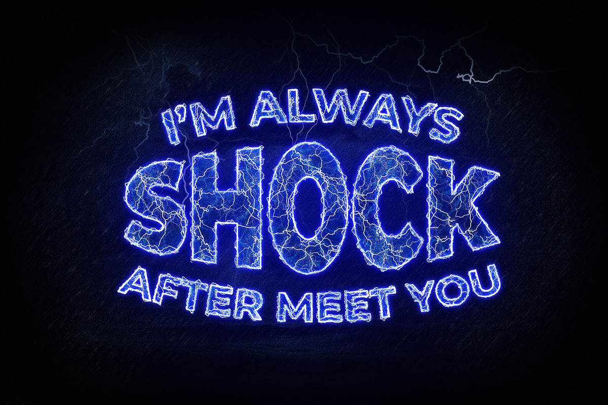 PSD Electric Editable Text Effect, a Layer Style Add-On by Photoshop Action (Photo 9 of 19)