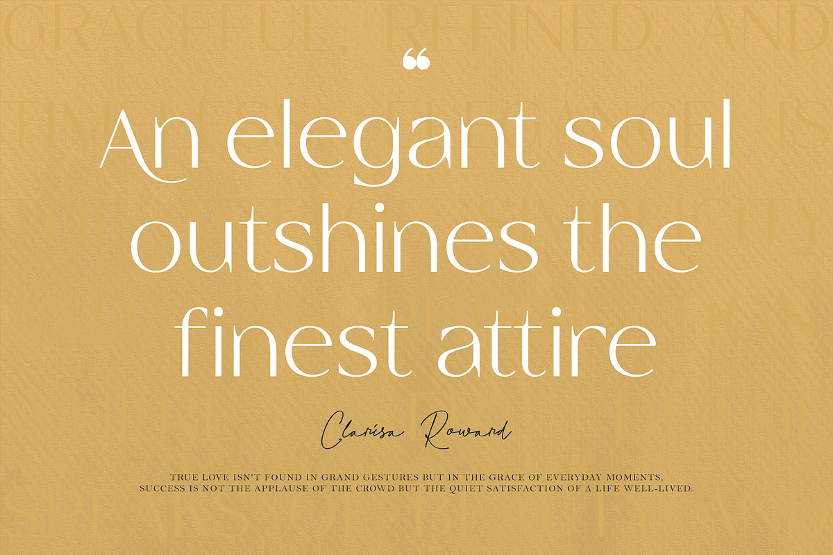 Blessrosa - Elegant Luxury Sans Font, a Sans Serif Font by Typia Nesia (Photo 8 of 14)