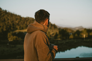 Man Enjoying the View