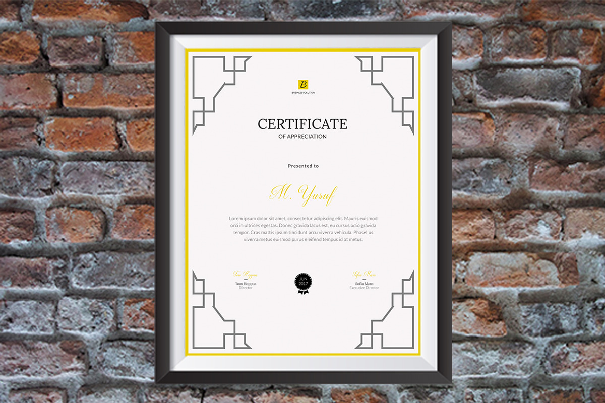 Certificate vm1, a Stationery Template by Kayytechin Shop