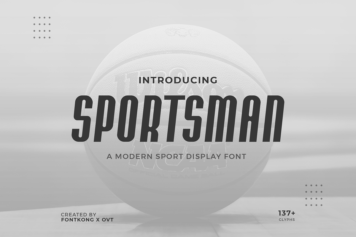 Sportsman-Modern Sport Display Font, a Sans Serif Font by overlaytemplates (Photo 1 of 5)